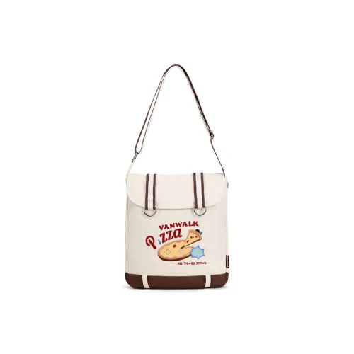 VANWALK PIZZA Series Cotton One Shoulder Crossbody Messenger Bag Shoulder Bag Regular Women's Multicolor