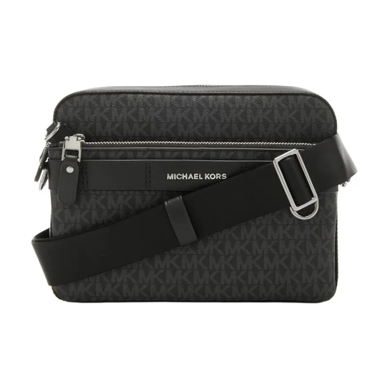 MICHAEL KORS Hudson Canvas Bag, Camera Bag, Shoulder Bag, Crossbody Bag Men's Black-1