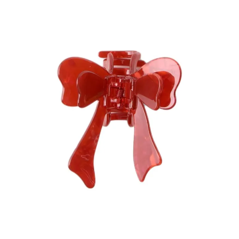 ZARA Acrylic Plastic Hair Clips Kids' Red-0