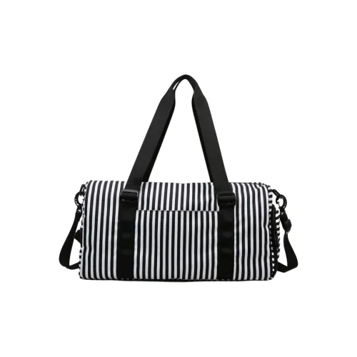 WHEELY BABY+ Oxford Gym Bag Women's Zebra Print/Floral And Bird Pattern