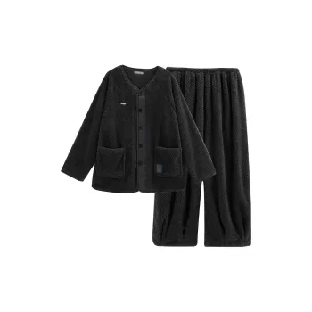 Same Language Pajama Set Men's Wandering Black