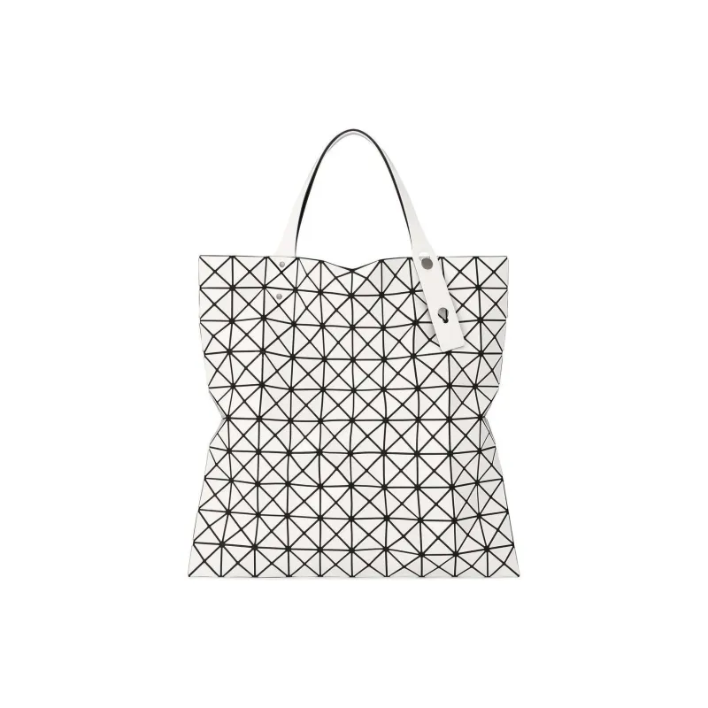 ISSEY MIYAKE Prism Polyvinyl Chloride Tote Bag, Shopping Bag, Handbag Women's White-4