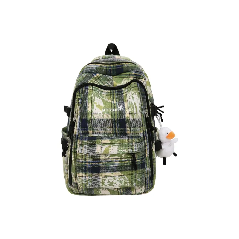 GOBLIN SHARKS 1759 Canvas Backpack Regular Unisex Purple/Blue/Green-10
