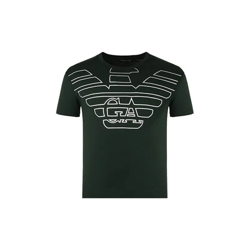 EMPORIO ARMANI T Shirts Men Green-5