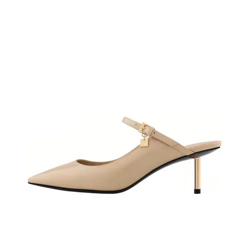 STELLA LUNA Closed Toe Slippers 6.5cm Women's Beige