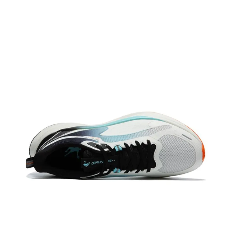 QIAODAN Light Speed 4.0 Cushioning Breathable Low Top Q KUNGFU LIGHT Casual Running Shoes Men's White Blue-2
