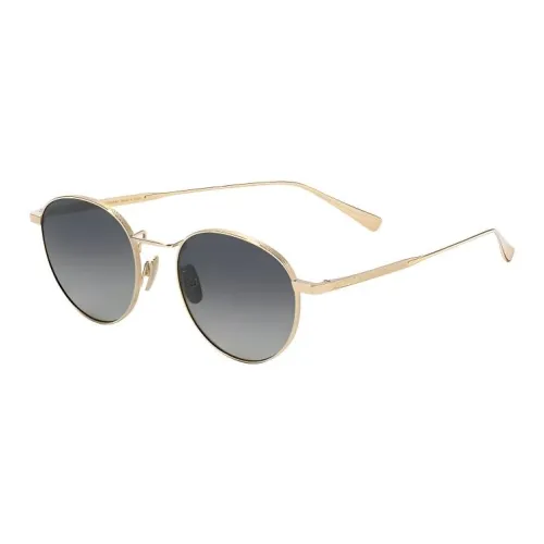 CHOPARD Metal Oval Gg0024s Sunglasses Unisex Gold