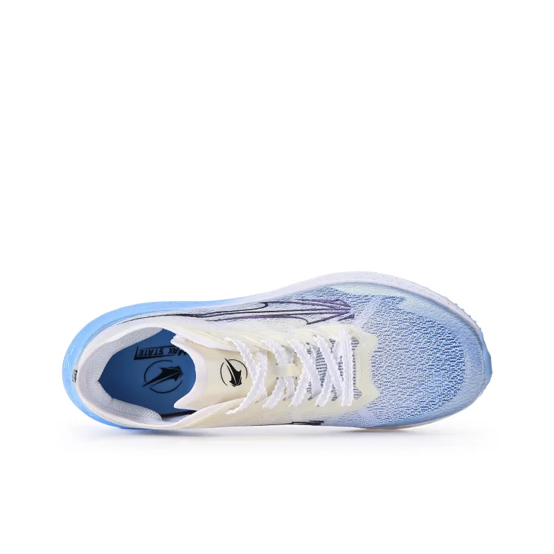 XINGHUOLI Cushioning Anti Slip And Wear Resistant Low Top Full Length Carbon Plate Running Shoes Unisex Celestial Blue-5
