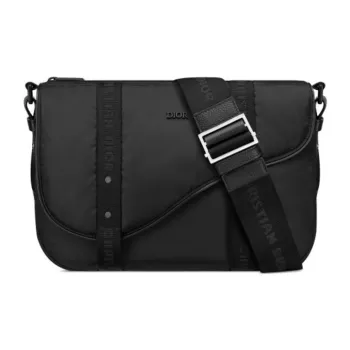 DIOR Nylon Messenger Bag Shoulder Bag Crossbody Bag Men's Black