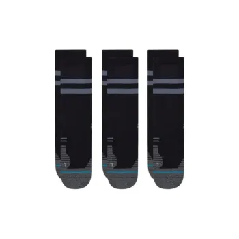 Stance Mid Calf Socks Unisex 3 Pack Black