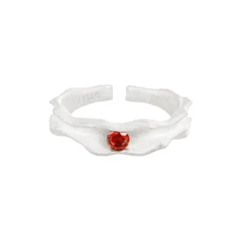 GITHA 925 Sterling Silver White Gold Plated Rings Women's