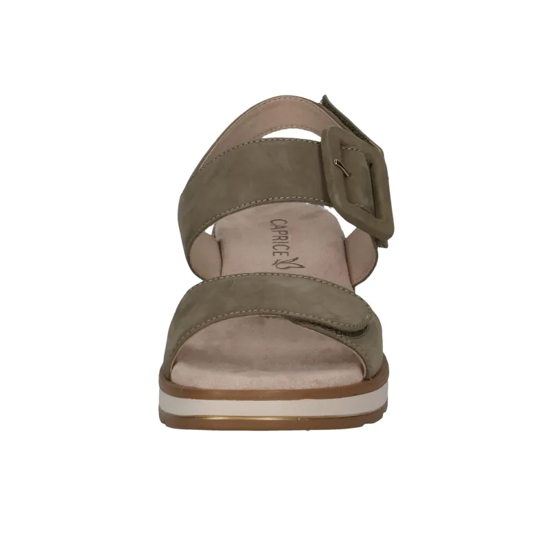 CAPRICE Bernadette Strap Sandals 5.5cm Women's Green-4