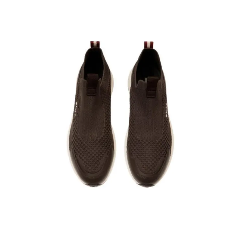 BALLY Outline Low Top Casual Shoes Men's Ebony-4