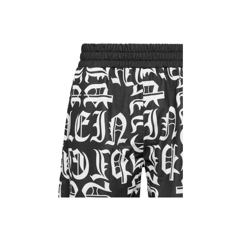 PHILIPP PLEIN Logo print Shorts-5