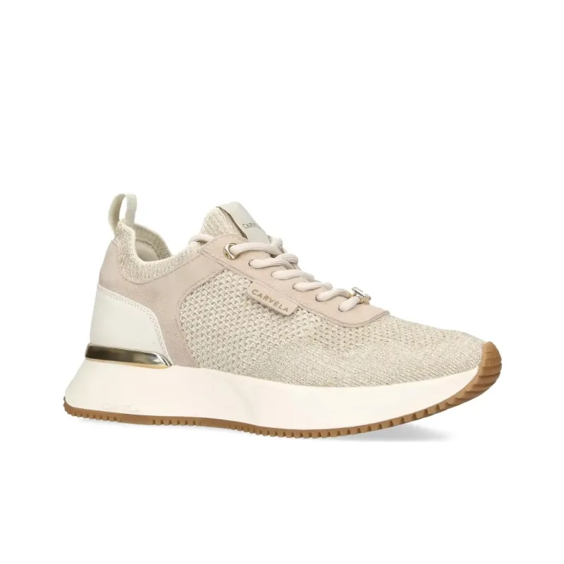 Kurt Geiger London Flare Knit Low-Top Casual Shoes Women's Beige-2