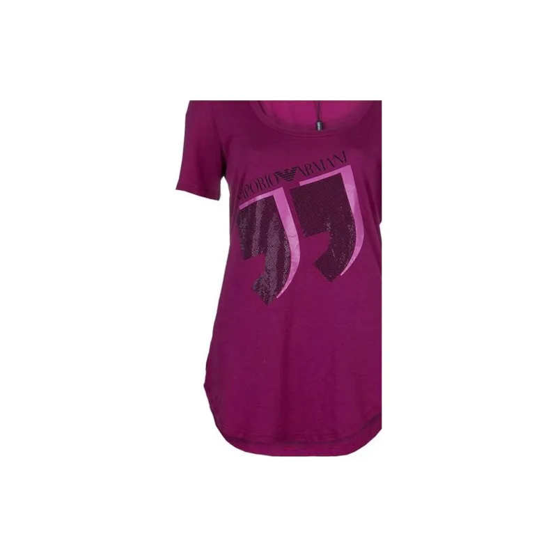 EMPORIO ARMANI T Shirt Women's Pink Purple-1