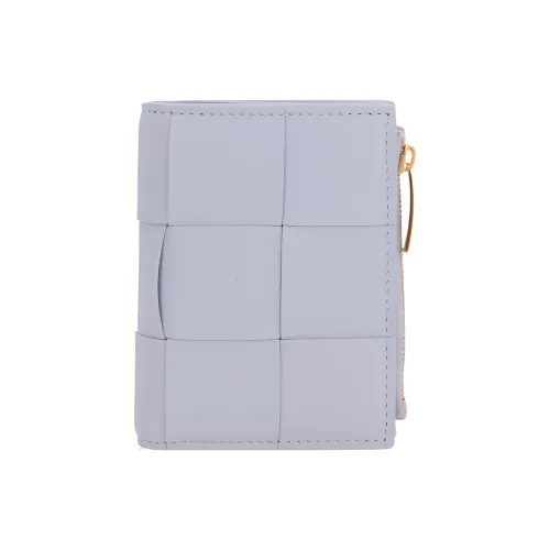 Bottega Veneta Lambskin Wallet Small Size Women's Purple