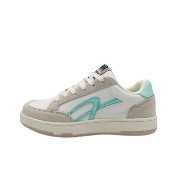 QIANJIN Slip Resistant, Abrasion Resistant, Lightweight Low Top Skateboard Shoes Women's Light Aqua Blue