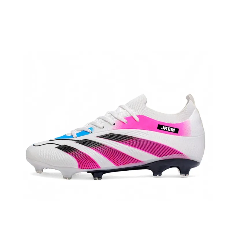 JKEM FG Rubber Long Studs Artificial Ground Wear-Resistant Coverage Impact-Resistant Soccer Shoes Unisex-5