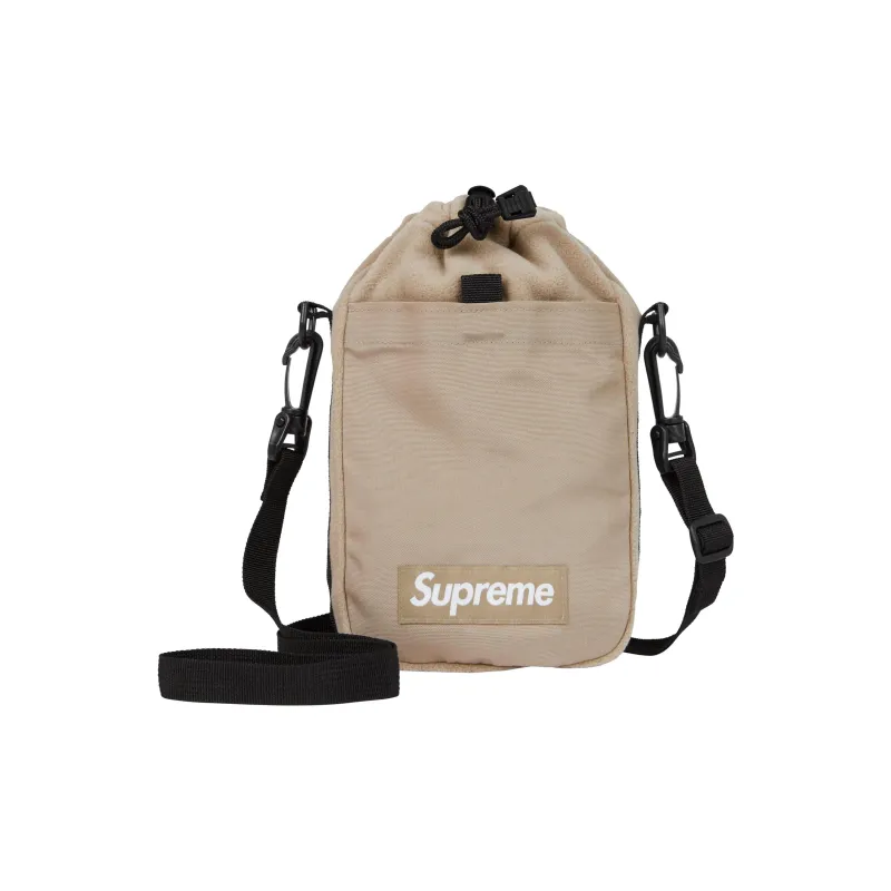 Supreme POLARTEC Collaboration Wool Shoulder Bag Crossbody Bag Unisex Taupe-0