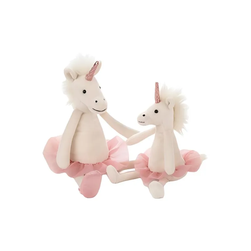 JELLYCAT Mythical Animal Collection Ballet Unicorn White Dolls Plush Doll 33cm Height-4