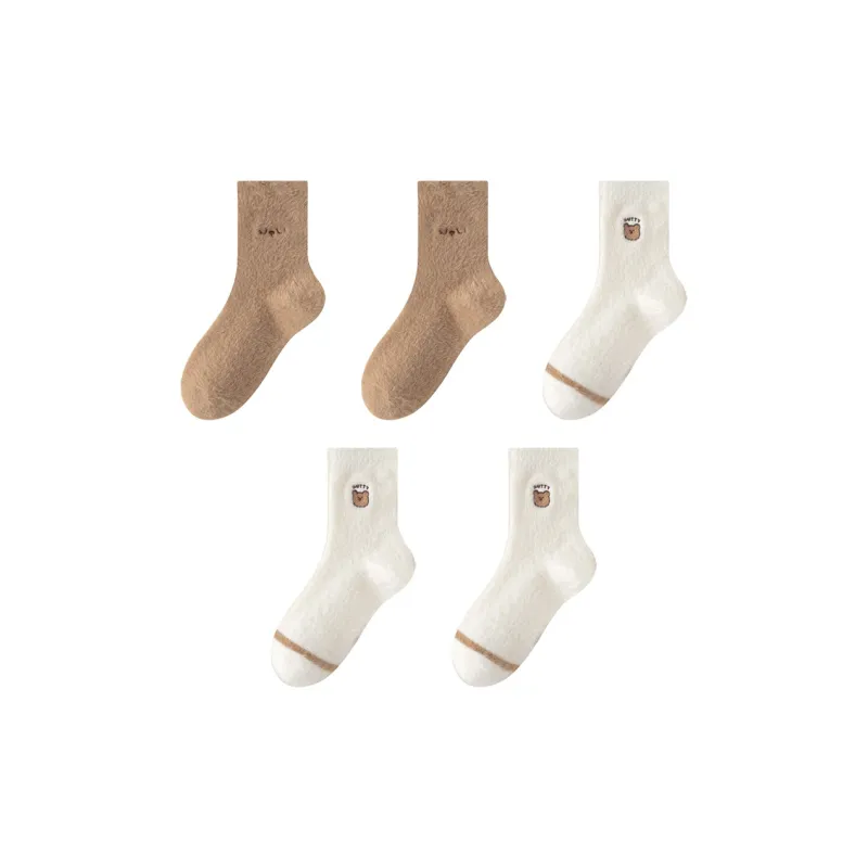 MIIOW Trend Party Series Mid Calf Socks Women's 5 Pack-7
