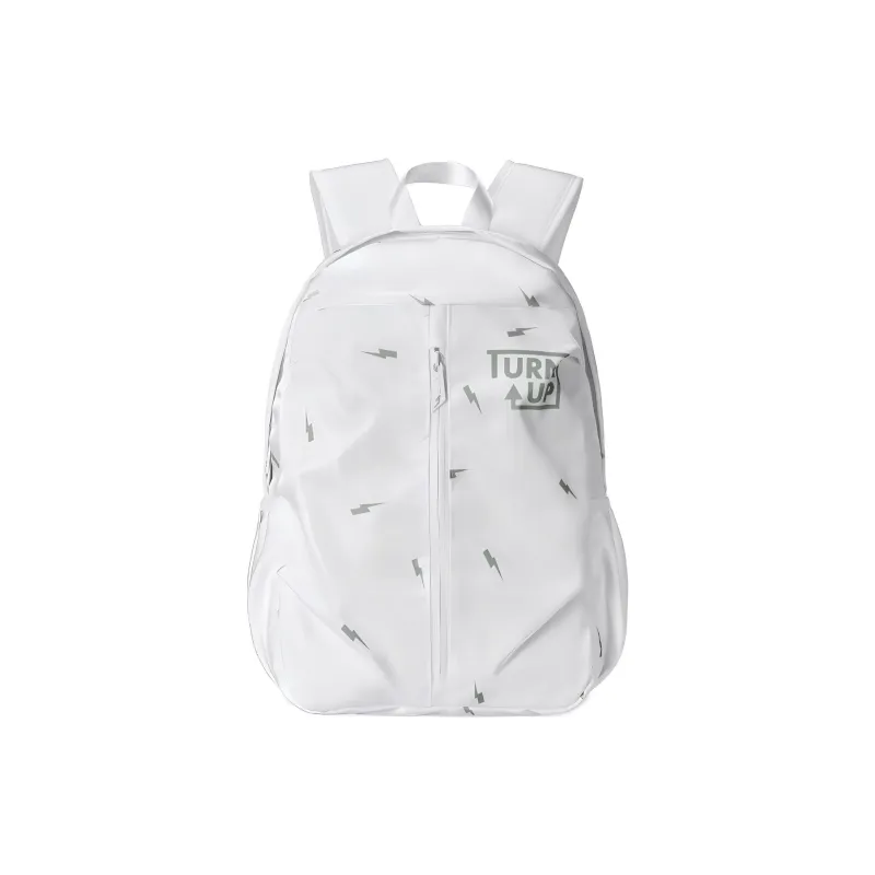 TURN UP Polyester Backpack Laptop Bag Regular Unisex White-0