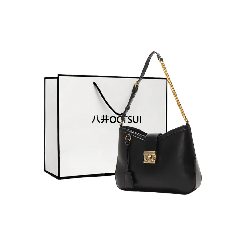 OCTSUI PVC Shoulder Bag Shoulder Bag Women's Ecru/Milk Tea Beige/Black/Denim/Brown White-8