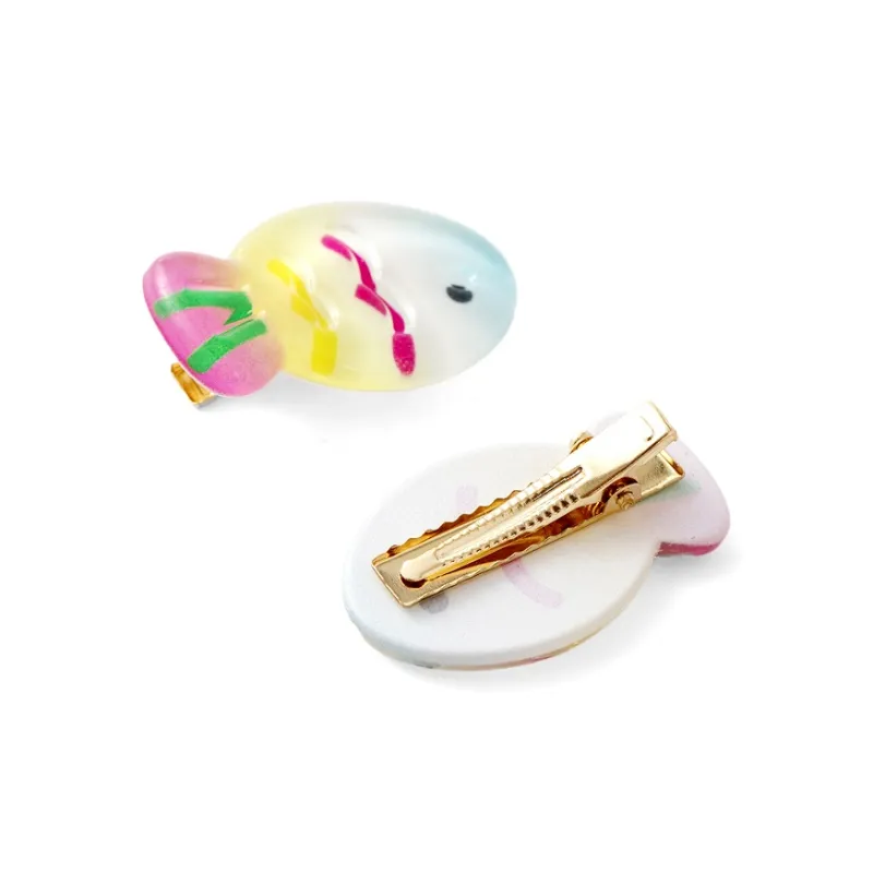 ZANC Acrylic Hair Clips Women's Multiple Colors-18