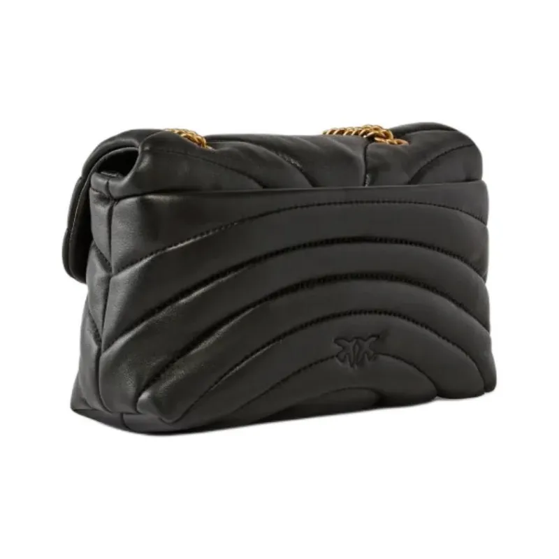 PINKO Love Bag Sheepskin Shoulder Bag Crossbody Bag Mini Women's Black-1