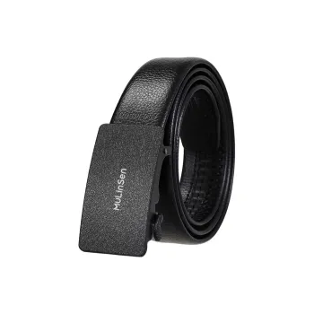 Mulinsen Pu+Alloy Leather Belts Men's 3.5cm