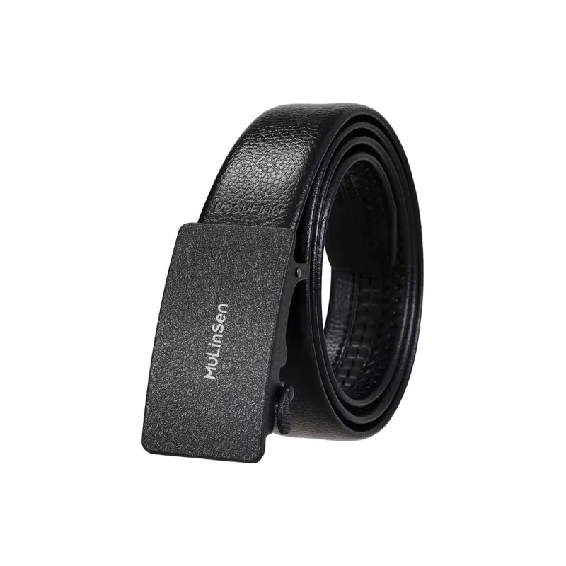 Mulinsen Pu+Alloy Leather Belts Men's 3.5cm-0