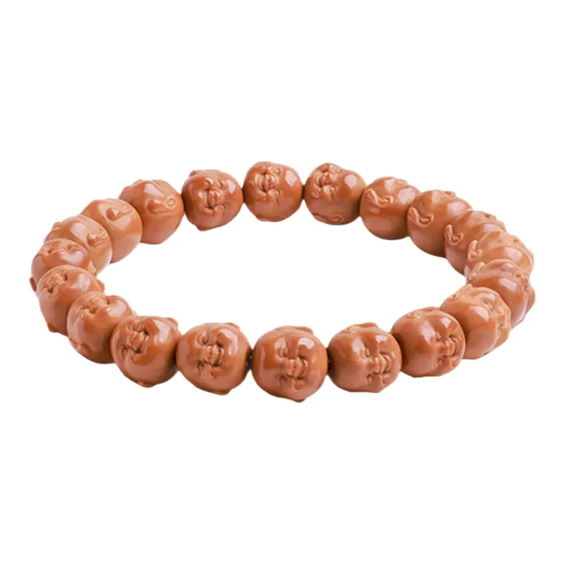 MUSHENGYUAN Monkey Head Walnut Bracelets Unisex-11