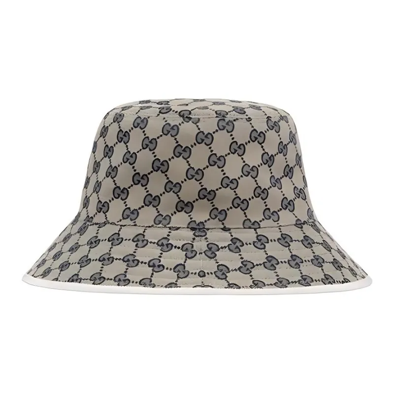 GUCCI Canvas Bucket Hats Men's Khaki-1