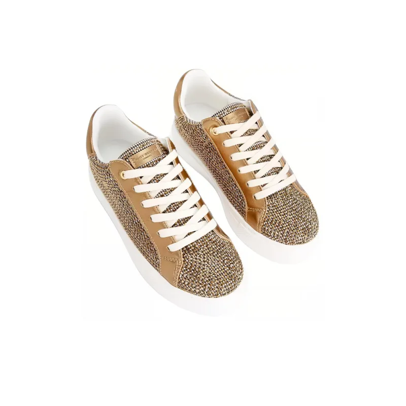 Kurt Geiger London Laney Low Top Skateboard Shoes Women's Gold-4