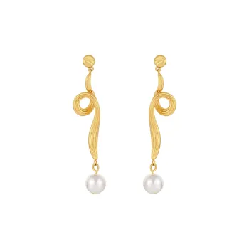 ERYU Alloy Earrings Women's Gold