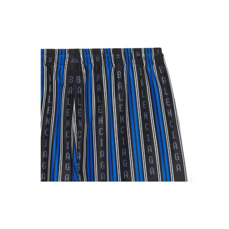 Balenciaga Logo Striped Swim Short-4