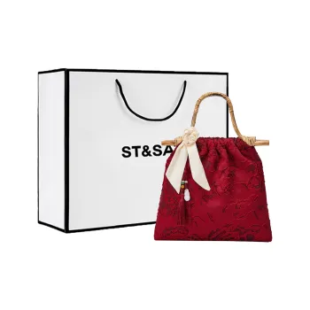 ST&SAT Fabric Handbag Regular Women's Red