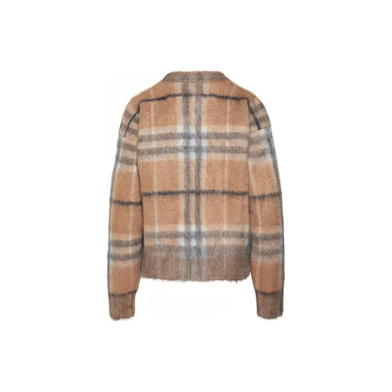 Burberry Women'ss Check Jacquard Woven Sweater Beige-1