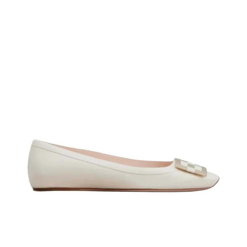 Roger Vivier Trompette Casual Single Shoes Women's Cream-1