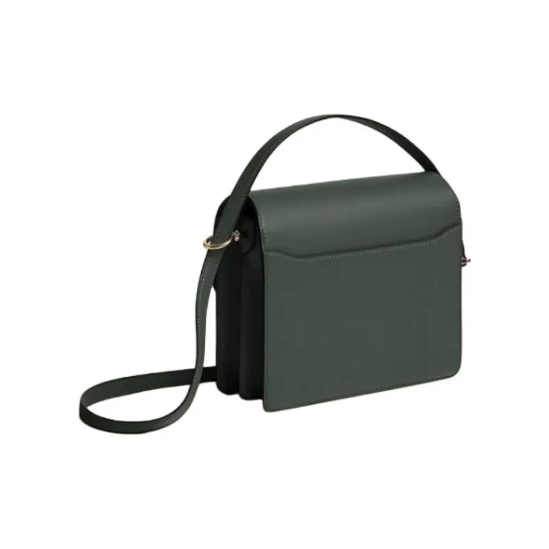 HERMES Roulis Swift Calfskin Pig Nose Bag Crossbody Bag Mini Women's 67 Vert Fonce Dark Green-2