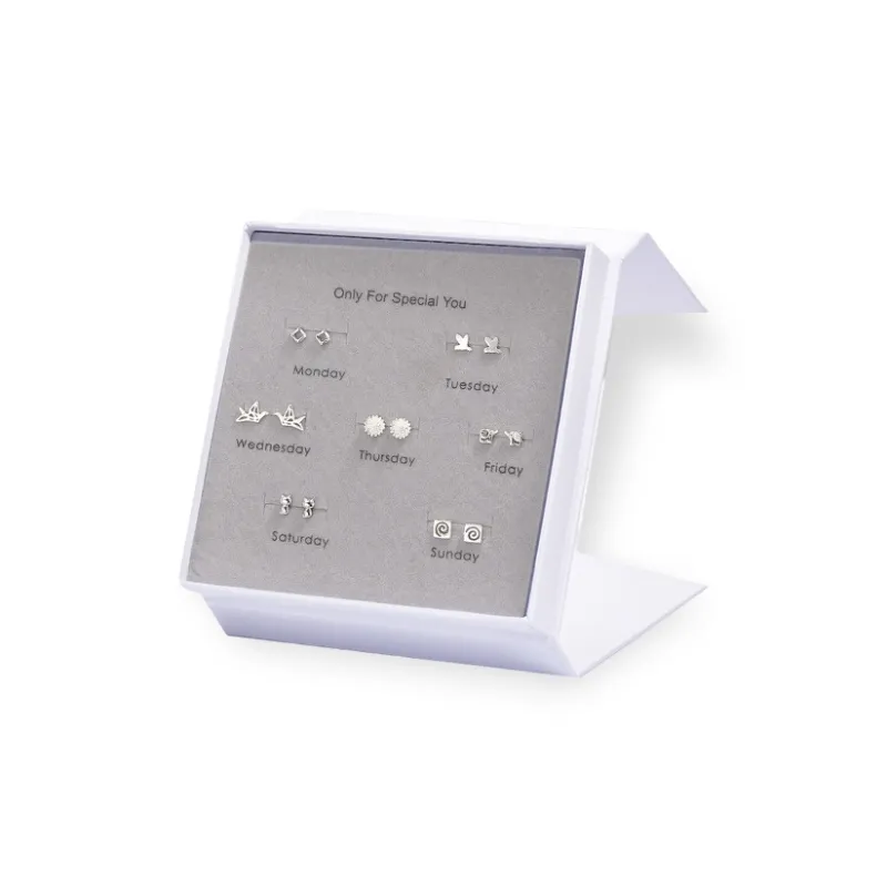 ETAHLOVE Alloy Stud Earrings Women's Couple Date Confession To Girlfriend Birthday Surprise Anniversary-17