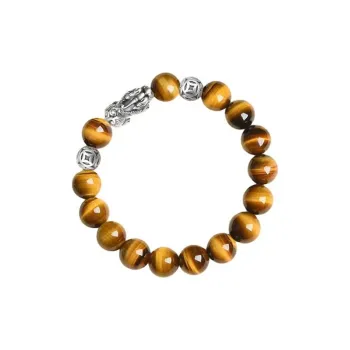 MUSHIFEN Tiger's Eye Stone Bracelets Unisex