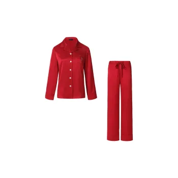 SILKY MIRACLE Pajama Set Women's Cherry Red
