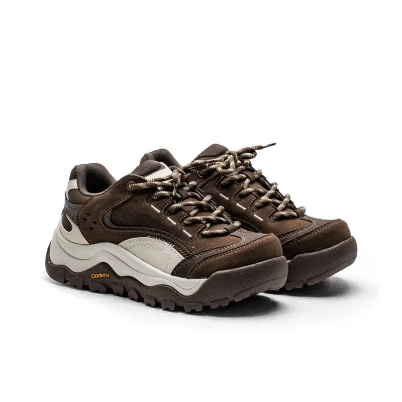 Mule Donkey Height Increasing Breathable Casual Shoes Unisex Brown-2