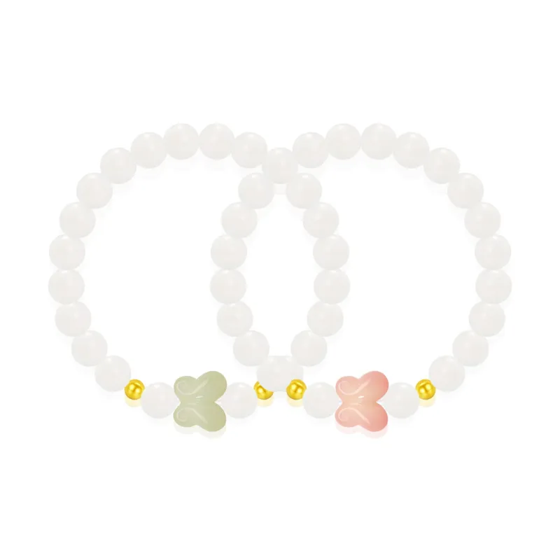 Cuz Strange Intention White Jade Bodhi Bracelets Unisex-3