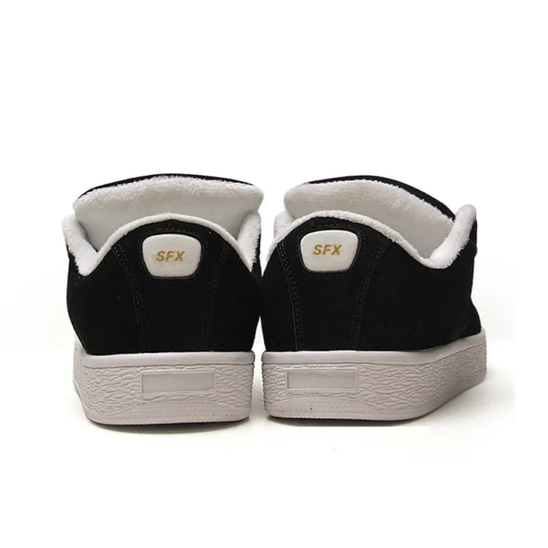 FULLXUAN Abrasion Resistant Low Top Skateboard Shoes Women's Black Box Included-14