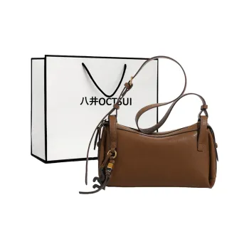 OCTSUI PU Crossbody Bag Shoulder Bag Medium Size Small Size Women's Brown/Dark Coffee/Black
