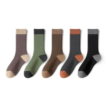 YINSHILIANGPIN Mid Calf Socks Women's 5 Pack