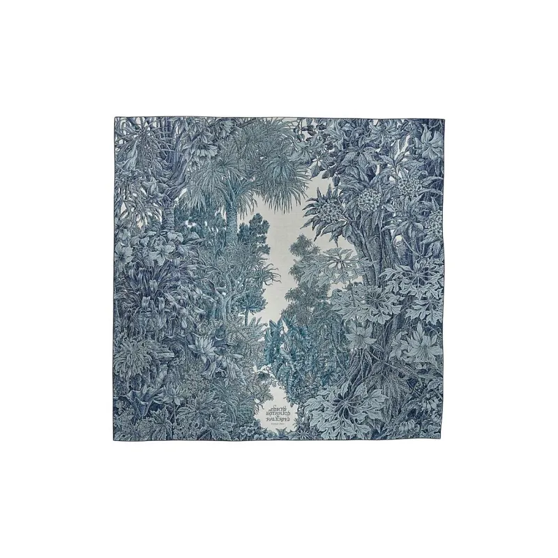HERMES Cashmere, Silk Shawls Unisex Blue-0